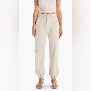 MOTHER Wrapper Patch Springy Ankle in Cream Puff sz 26